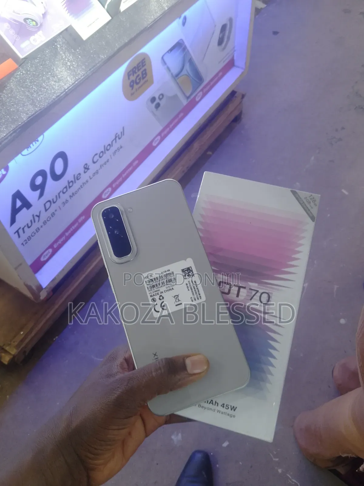 New Infinix Hot 70 128 GB Gray