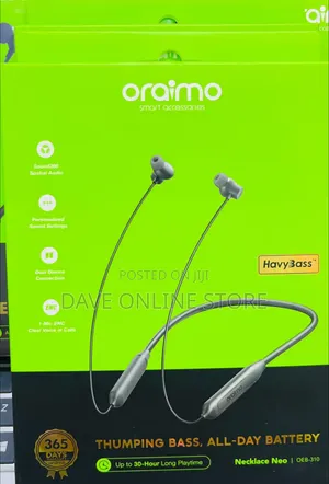 Oraimo Necklace Neo (Model OEB-310) Wireless Neckband Earphones.