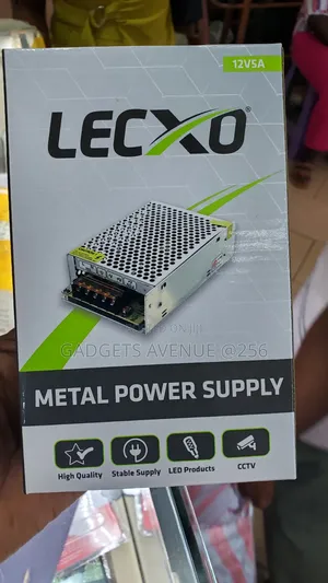 Lecxo 12V 5A (60W) Metal Power Supply, Which Is a Switching Power