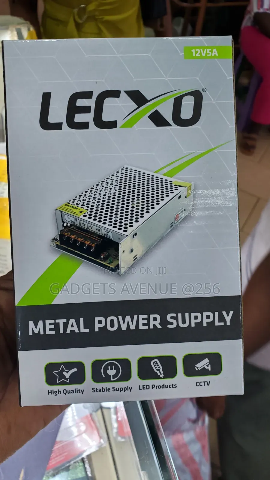 Lecxo 12V 5A (60W) Metal Power Supply, Which Is a Switching Power