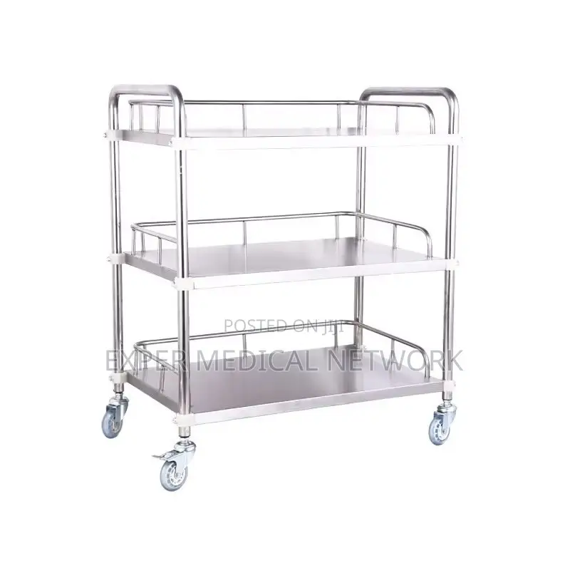 Three Shelf Medical Trollry
