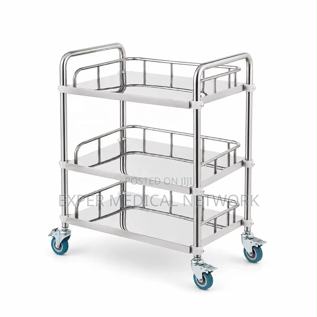 Three Shelf Medical Trollry