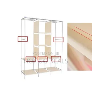 Portable Fabric Wardrobe 130x46x175CM Closet Organizer for Bedroom