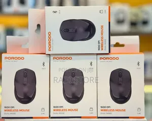 Porodo 1600 DPI Wireless Mouse Dual Mode 2.4G & Bluetooth