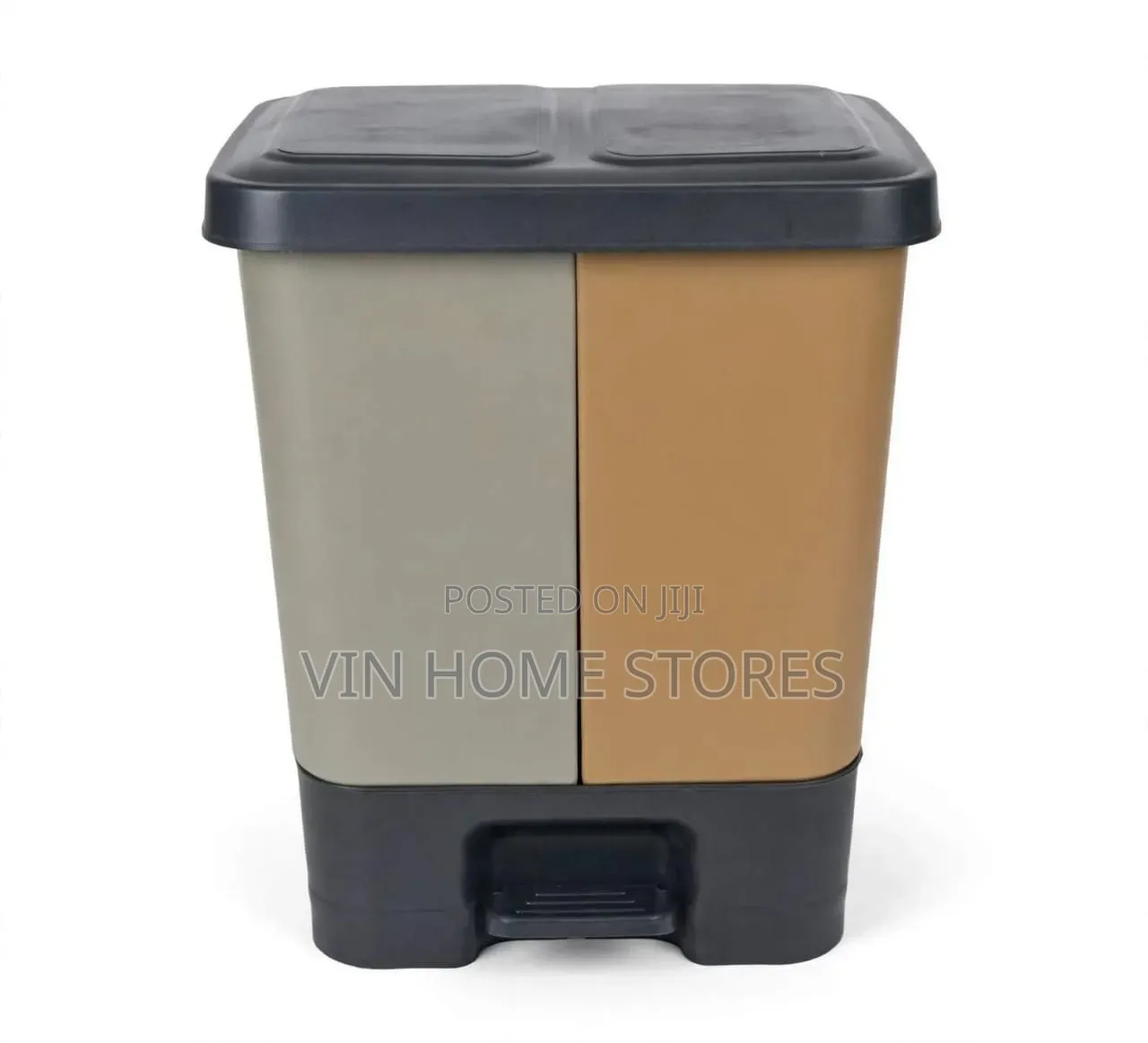 2 in 1 Dual Compartment Pedal Trash Can
