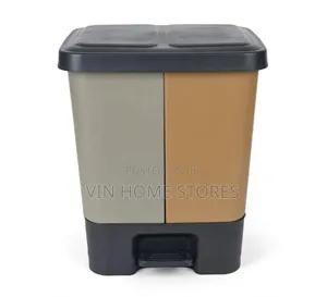 2 in 1 Dual Compartment Pedal Trash Can