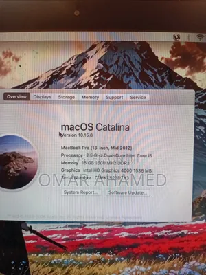 Laptop Apple MacBook 2012 16GB Intel Core 5 SSD 256GB