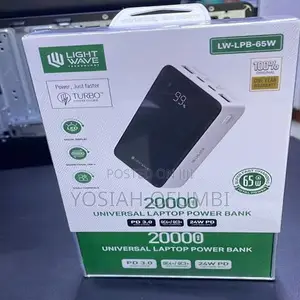 Lightwave 20000MaH Laptop Power Bank ( LW-LPB-65W)