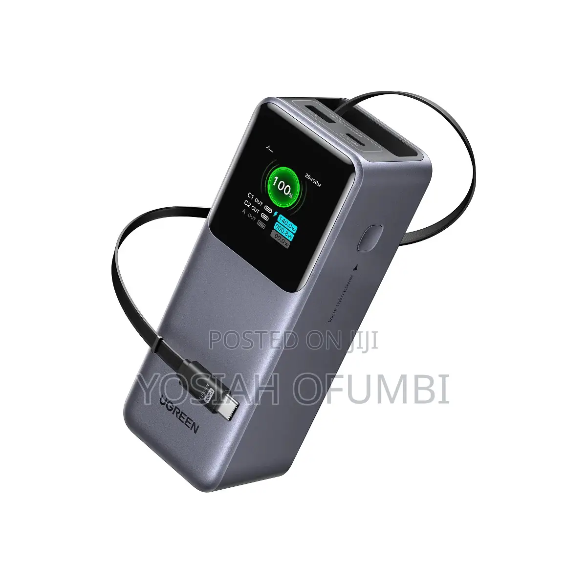 UGREEN 20000mAh 165W Laptop Power Bank With Retractable Cable – PB726