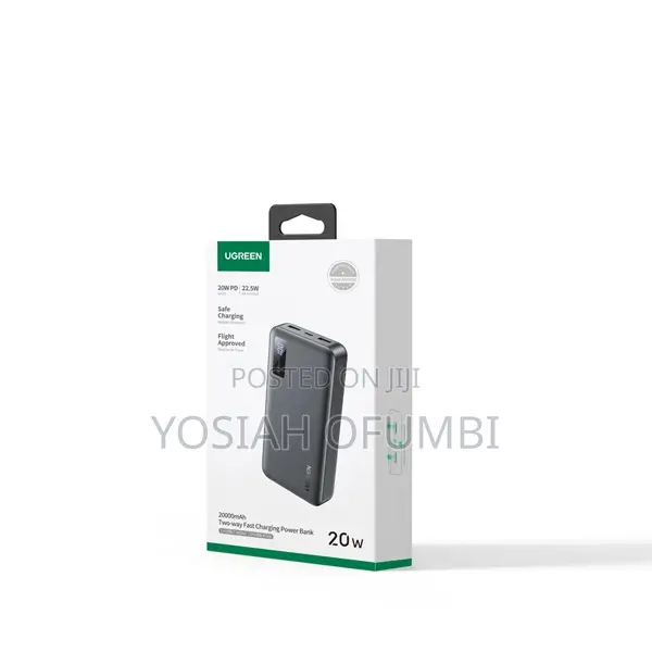 UGREEN PB312 20000mAh Two-Way Fast Charging Power Bank (20W)