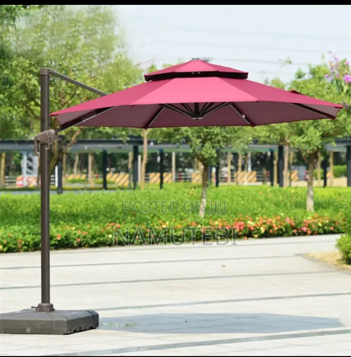 Adjustable Umbrella (Canvas Material) - Round With 3 Meters