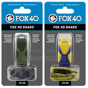 FOX 40 SHARX W/Lanyard-Yellow/Blue -Urban St9res
