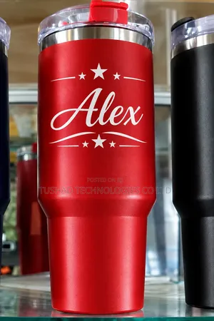 Customized Branded Gifts. Bottle, Vacuum Mug, Magic Cup Flask Printing