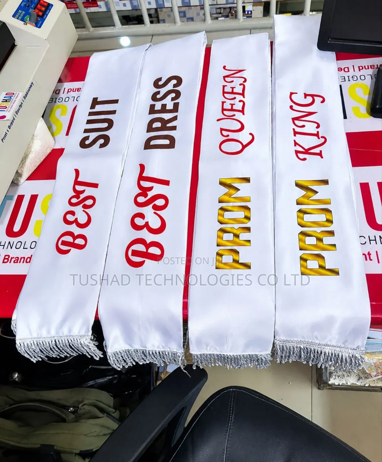 Customized & Branded Sashes, Graduation, Prom Party & Event Sash