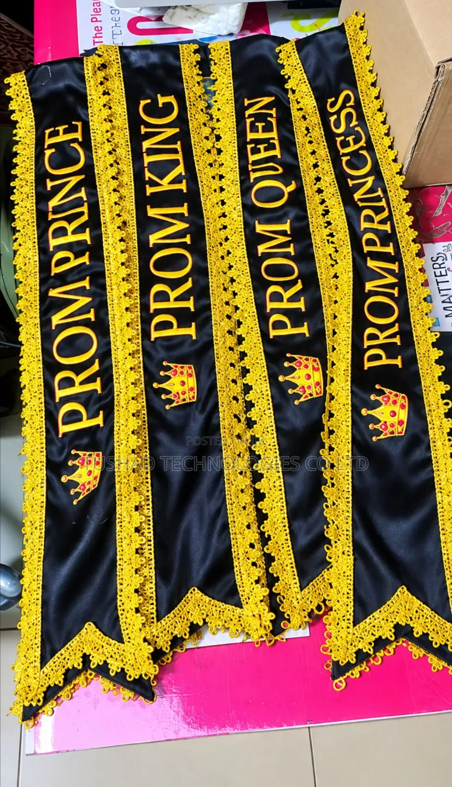 Customized & Branded Sashes, Graduation, Prom Party & Event Sash