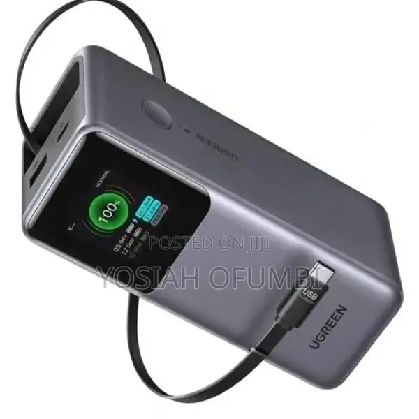 UGREEN 20000mAh 165W Laptop Power Bank With Retractable Cable – PB726