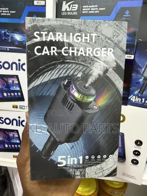 Top 5in1 Retractable Cable Car Fast Charger With Aroma Diffuser