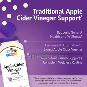 21st Century Apple Cider Vinegar 300mg 250 Tablets