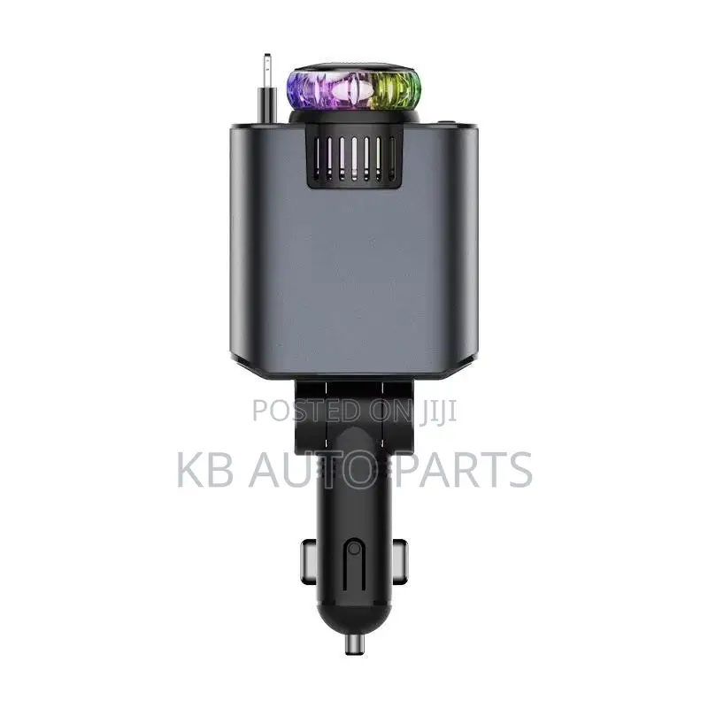 Car Aroma Diffuser With Retractable Fast Charging Cables