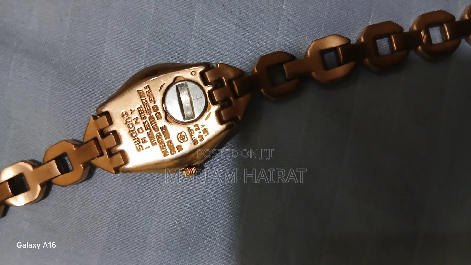 Original Swiss Swatch Irony Rose Gold -Crystal Ladies Watch