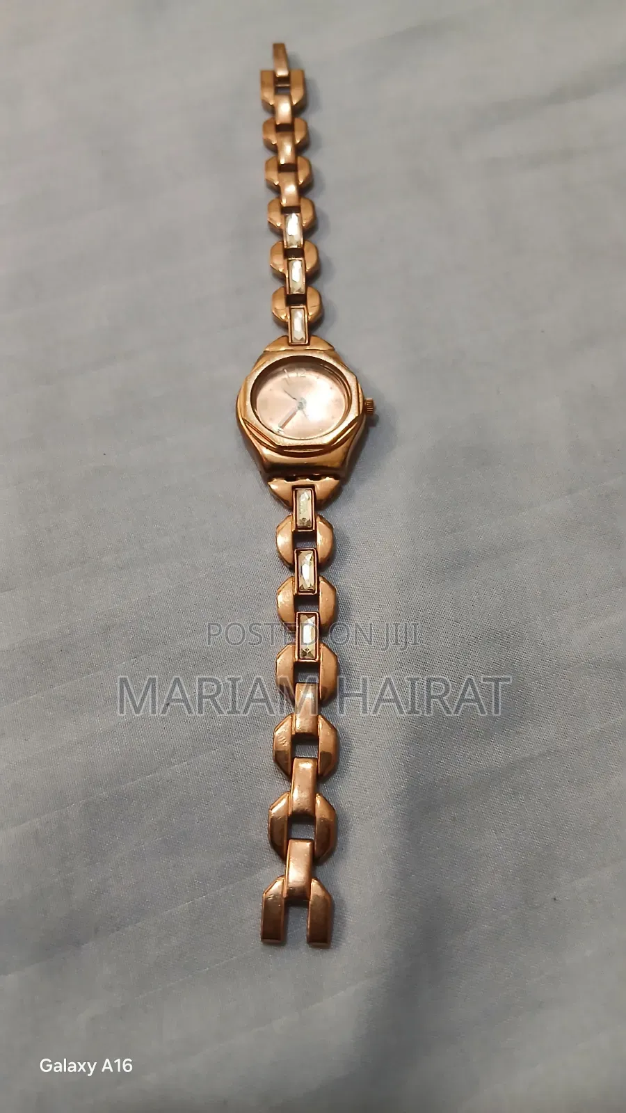 Original Swiss Swatch Irony Rose Gold -Crystal Ladies Watch