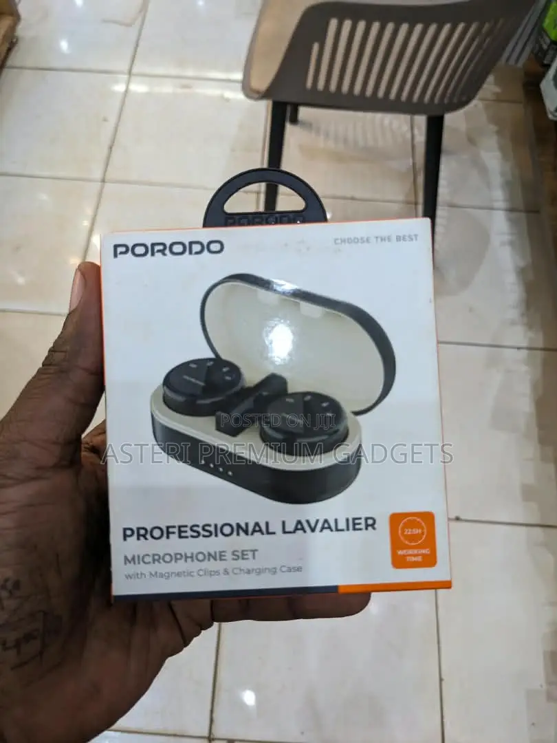 Porodo Professional Lavalier Microphone Set