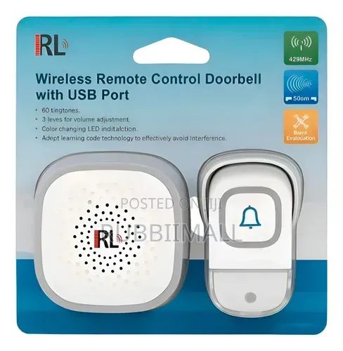 RL-5990 Wireless Remote Control Doorbell With USB Port