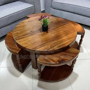 Round Hardwood Table