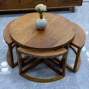 Round Hardwood Table