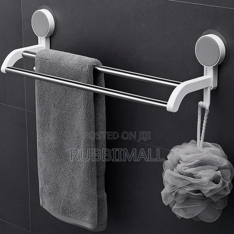 Traceless Double Towel Rack