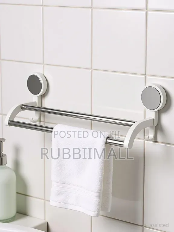 Traceless Double Towel Rack