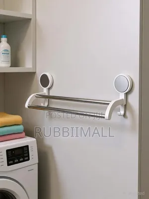 Traceless Double Towel Rack