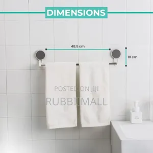 Self-Adhesive Single Rod Towel Holder Bar