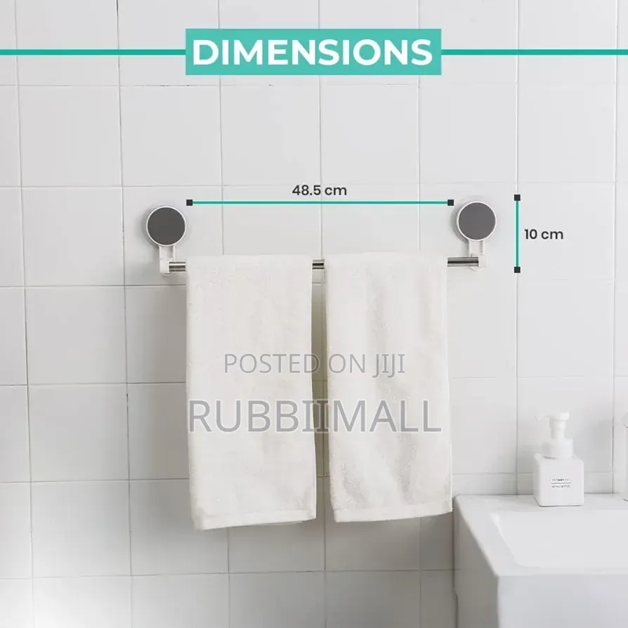 Self-Adhesive Single Rod Towel Holder Bar