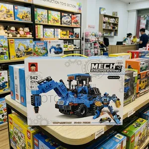 Mech Engineering 2-in-1 Drill Truck & Robot Building Set