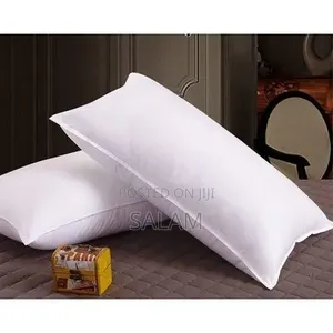 A Pair of Fibre Pillows - White