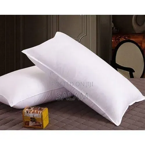 A Pair of Fibre Pillows - White
