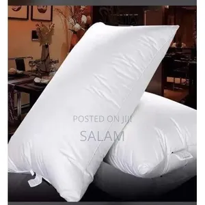 A Pair of Fibre Pillows - White