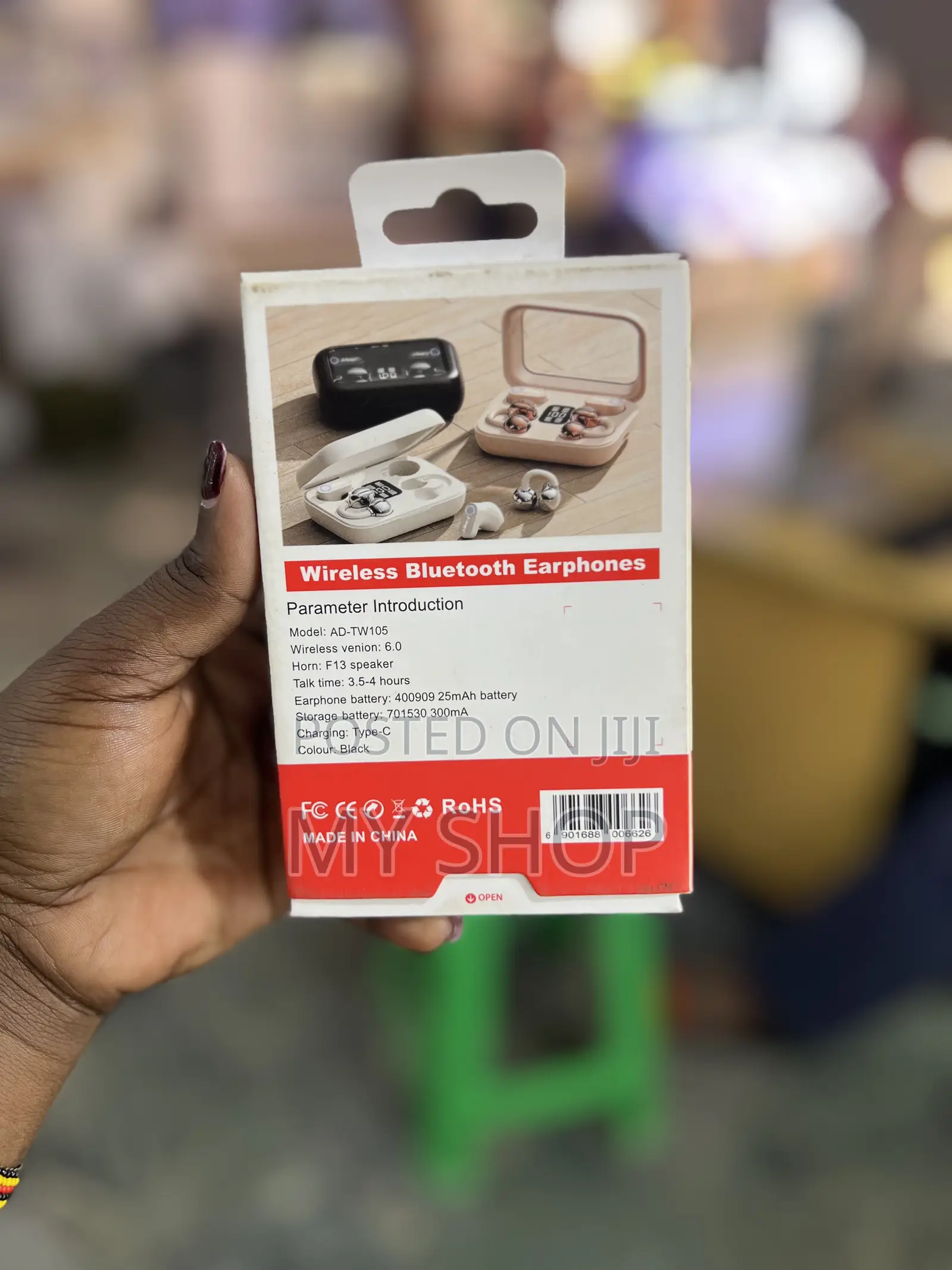 2-in-1 Wireless Earbud and Ear-Clip Audio Set