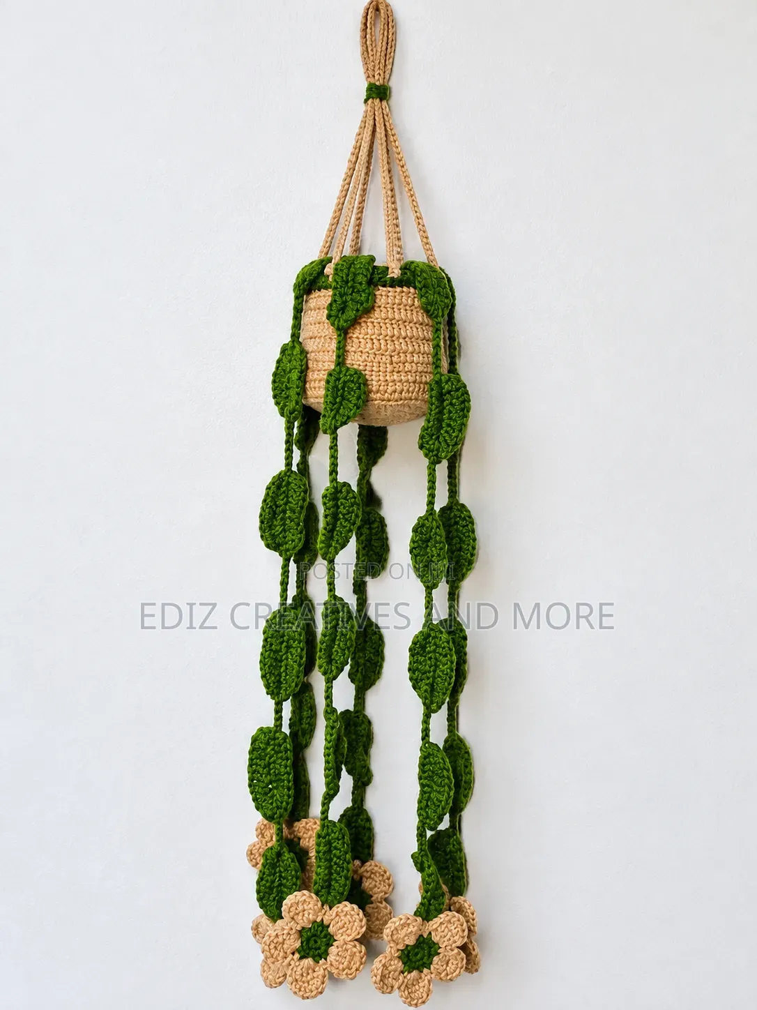 Wall Hanging Crochet Flower