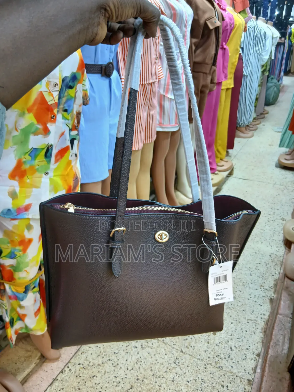 Coach Turnlock Laptop Tote Bag