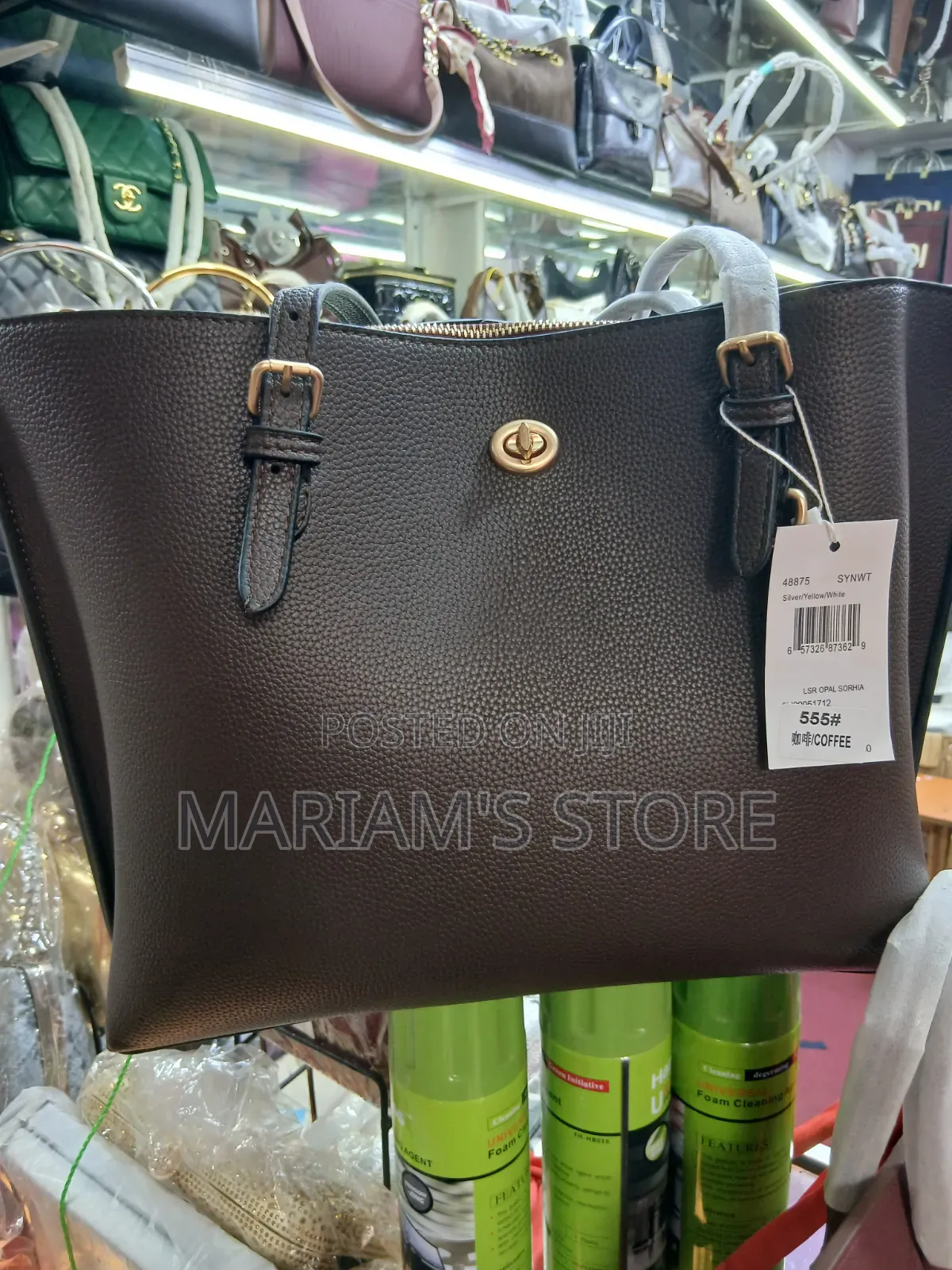 Coach Turnlock Laptop Tote Bag