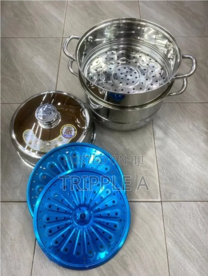 30cm Stainless Steel 3 Tier Food Steamer With Timer