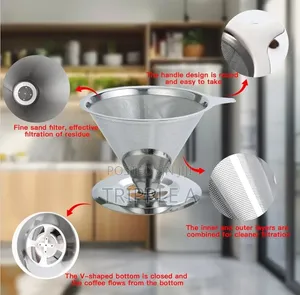 Reusable Stainless Steel Pour-Over Coffee Filter
