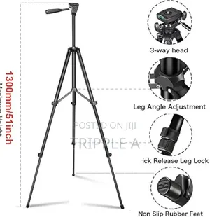 Extendable Lightweight Aluminum Tripod