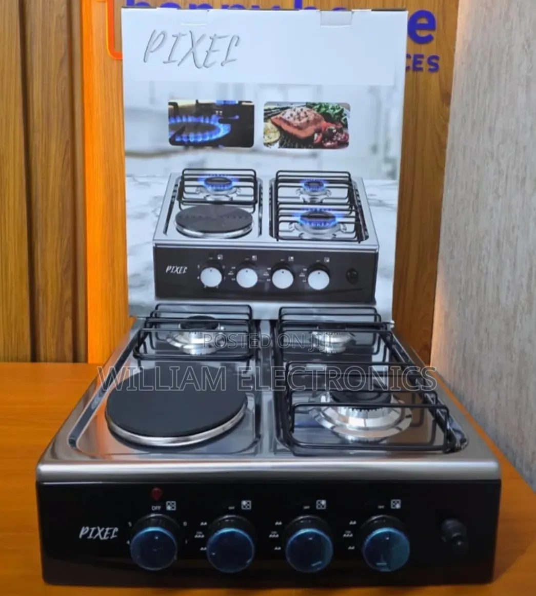Pixel 3 Gas + 1 Electric Countertop Gas Cooker