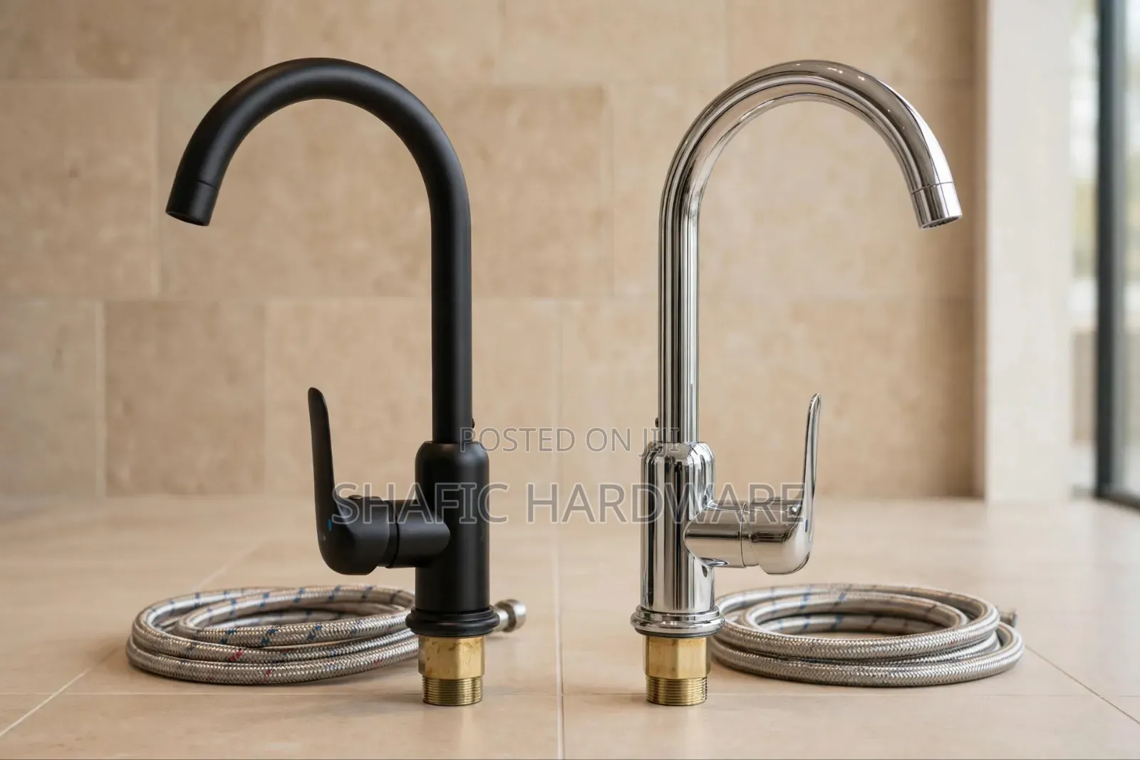 Sink Mixer Taps Black or Silver Heavy Duty Good Quality/ All Types