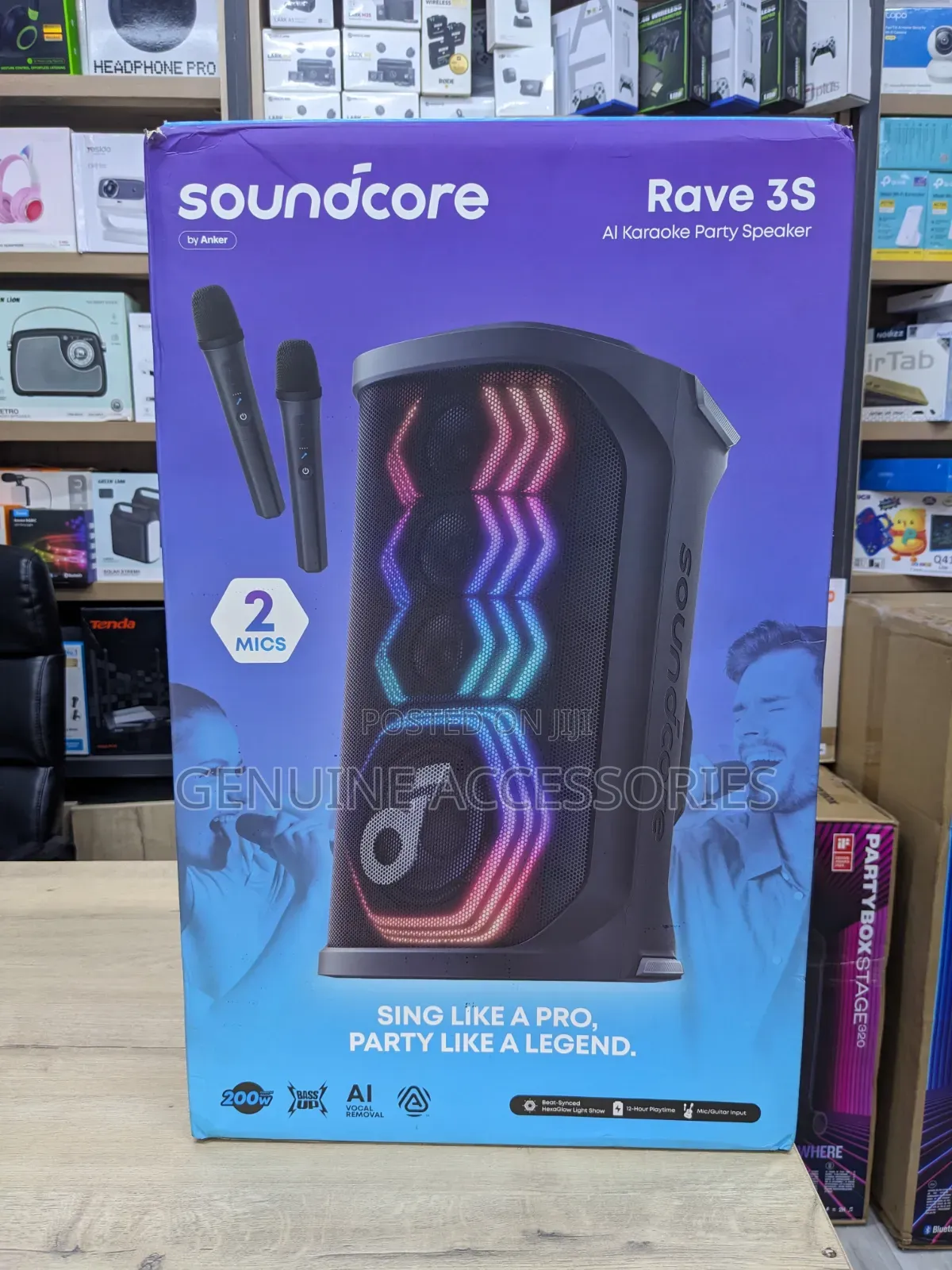 Anker Soundcore Rave 3S Al Party Speaker 200W, Al Vocal