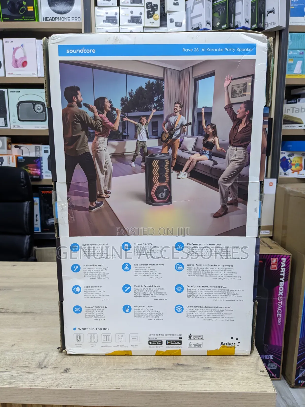 Anker Soundcore Rave 3S Al Party Speaker 200W, Al Vocal