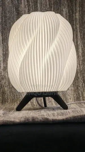 Table Lamp, Striped Swirl